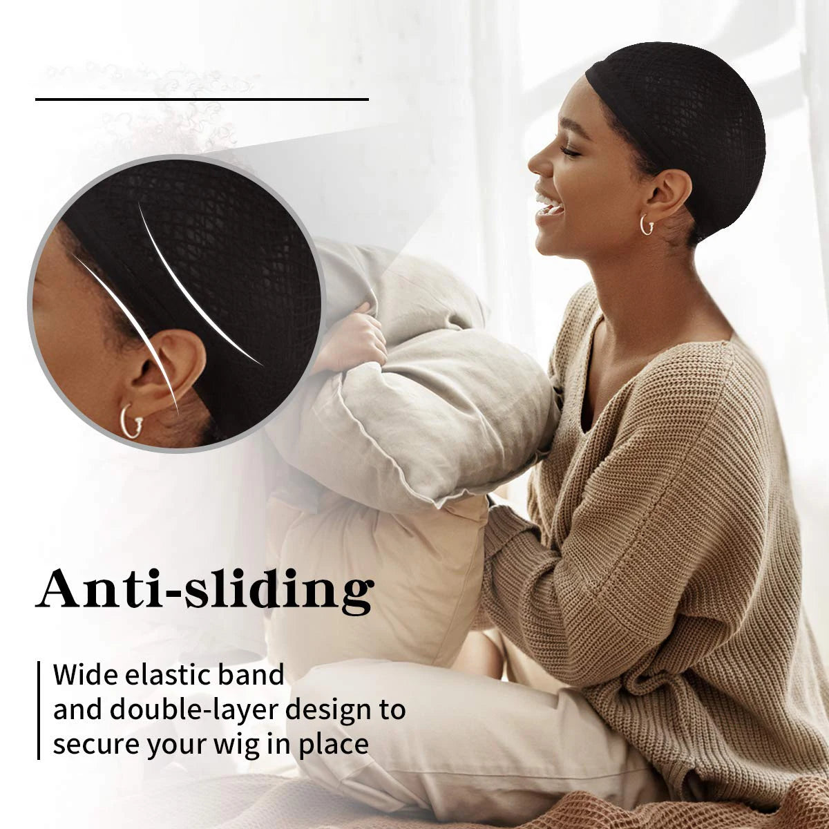 Hair Net for Wig Black,